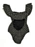 J.Crew Polka Dots Black One Piece Swimsuit Size 4 - photo 2
