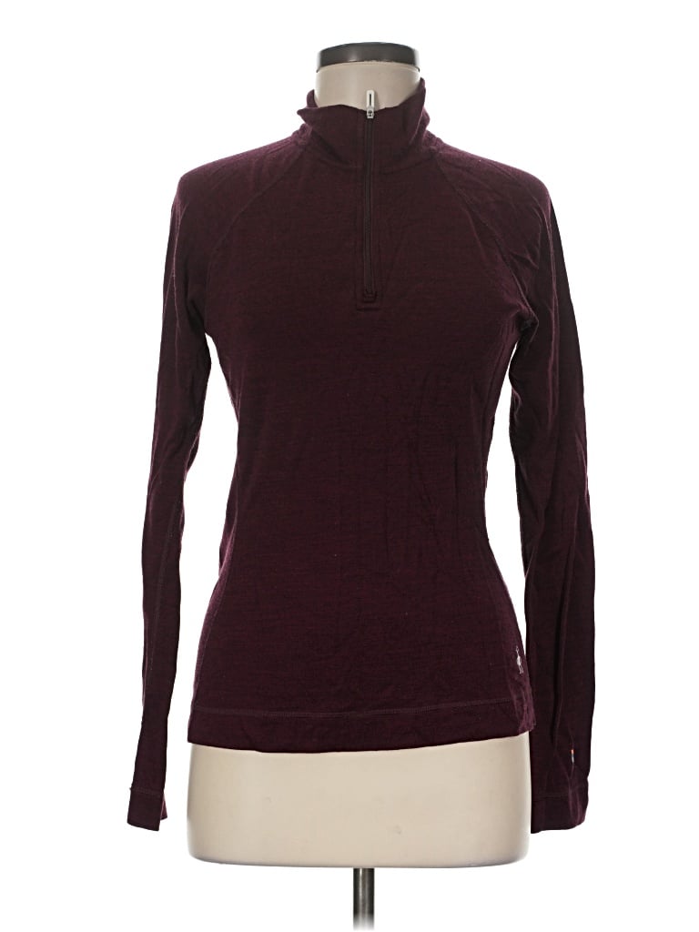 Pre-owned Smartwool Active T-shirt In Burgundy