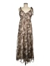 Express 100% Polyester Animal Print Brown Casual Dress Size M - photo 1