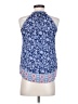 Pink Republic 100% Polyester Blue Sleeveless Blouse Size XS - photo 2