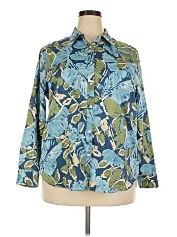 Chaps 3/4 Sleeve Blouse (view 1)