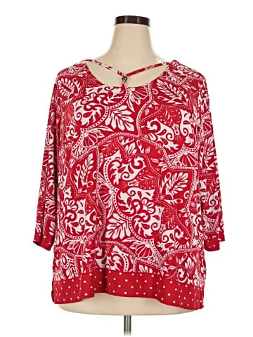 Susan Graver 3/4 Sleeve Blouse (view 1)