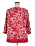 Susan Graver Red 3/4 Sleeve Blouse Size 2X - photo 2