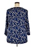 Susan Graver Blue 3/4 Sleeve Blouse Size 2X - photo 2
