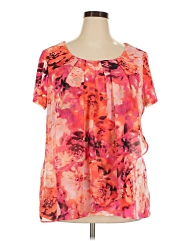 Roz & Ali Short Sleeve Blouse (view 1)