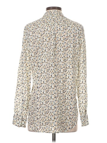 Equipment Long Sleeve Silk Top (view 2)