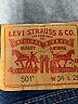 Levi's 100% Cotton Chevron-herringbone Blue Jeans Size 34 waist - photo 7