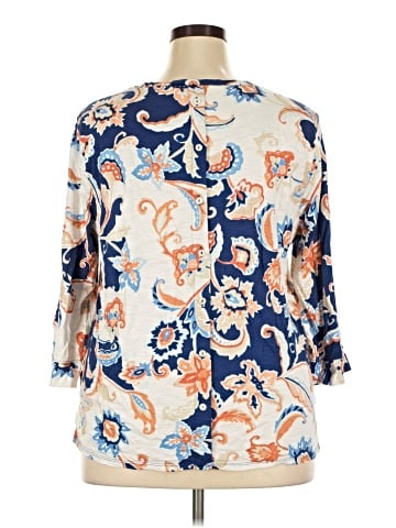 Chico's 3/4 Sleeve T-Shirt (view 2)