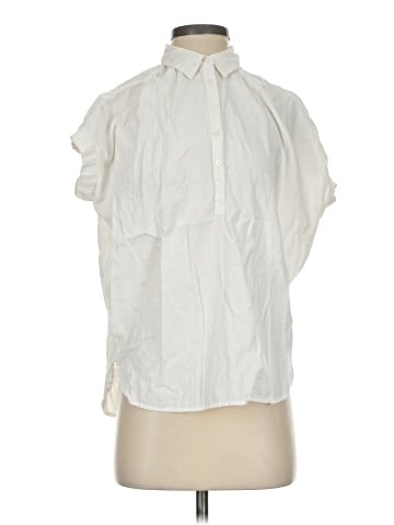 Madewell Central Popover Shirt in Eyelet White (view 1)