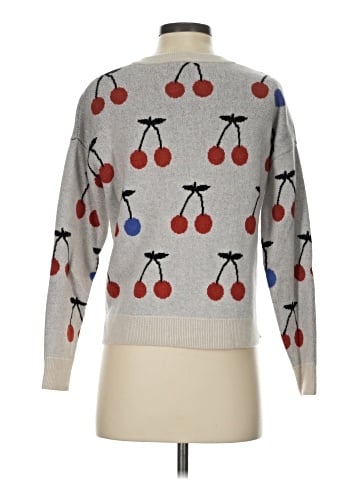 Madewell Cherry Jacquard Pullover Sweater (view 2)