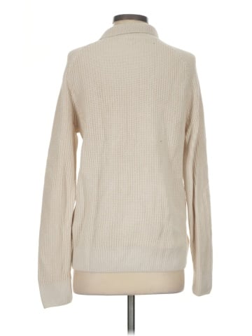 Madewell Cotton-Linen Long-Sleeve Sweater Polo (view 2)