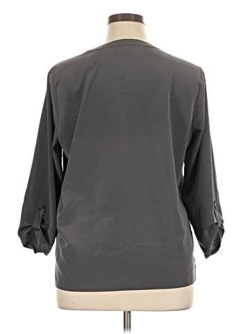 Lands' End 3/4 Sleeve Blouse (view 2)