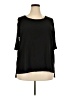 Chico's Black 3/4 Sleeve Top Size XXL Petite (4) - photo 1