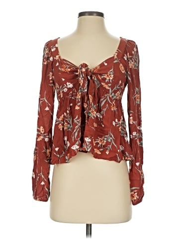 American Eagle Outfitters Long Sleeve Blouse (view 1)