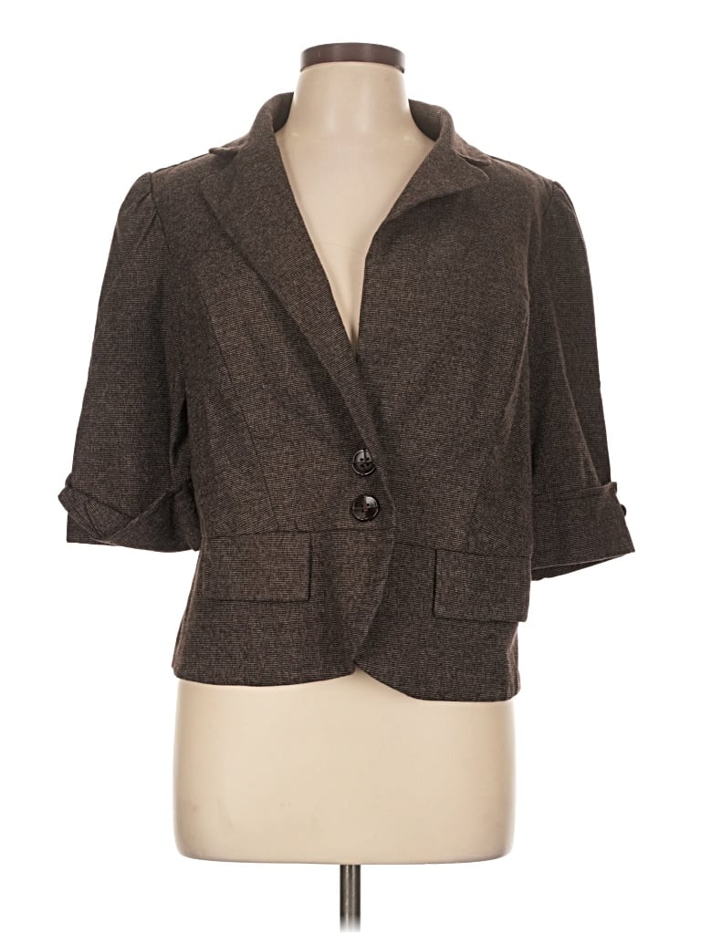Pre-owned Torrid Blazer Jacket In Brown
