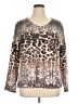 Pierri Animal Print Brown Pullover Sweater Size 1X - photo 1