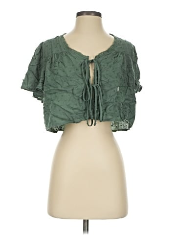 LA Hearts Short Sleeve Blouse (view 1)