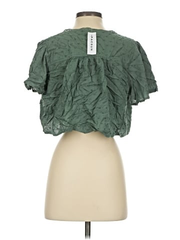 LA Hearts Short Sleeve Blouse (view 2)