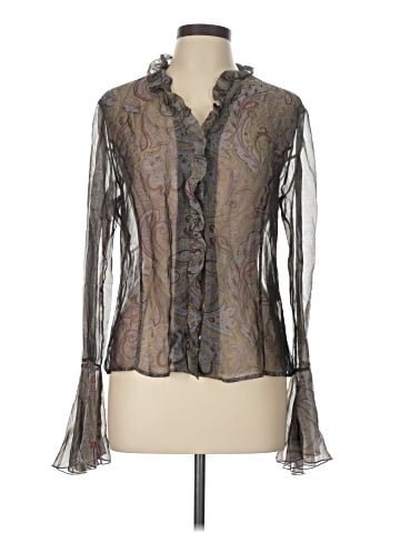 Lafayette 148 New York Long Sleeve Blouse (view 1)