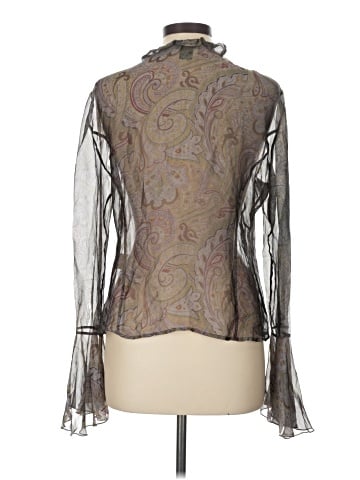 Lafayette 148 New York Long Sleeve Blouse (view 2)