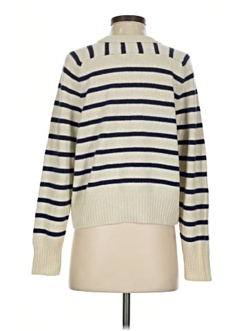 Madewell (Re)sourced Cashmere Crewneck Sweater in Stripe (view 2)