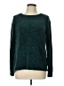 Chico's 100% Polyester Metallic Teal Pullover Sweater Size Lg (2) - photo 1