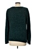 Chico's 100% Polyester Metallic Teal Pullover Sweater Size Lg (2) - photo 2