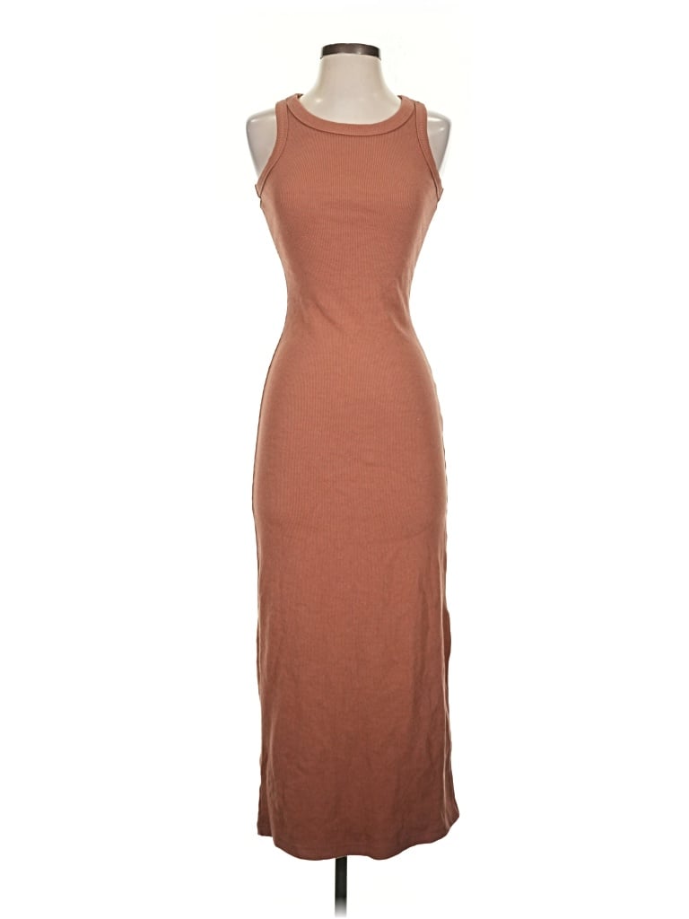 Pre-owned Mable Casual Dress In Brown