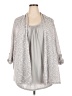 Faded Glory 100% Polyester Silver Cardigan Size 3X - photo 1