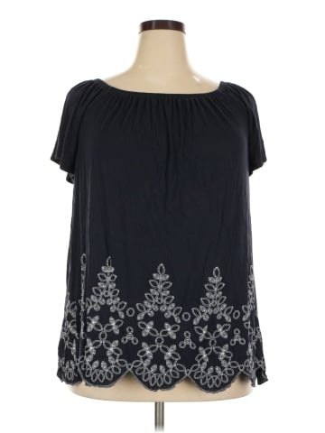 Lane Bryant Short Sleeve Blouse (view 1)