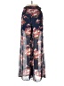 Elevenses 100% Recycled Polyester Floral Blue Ivory Casual Pants Size S - photo 2