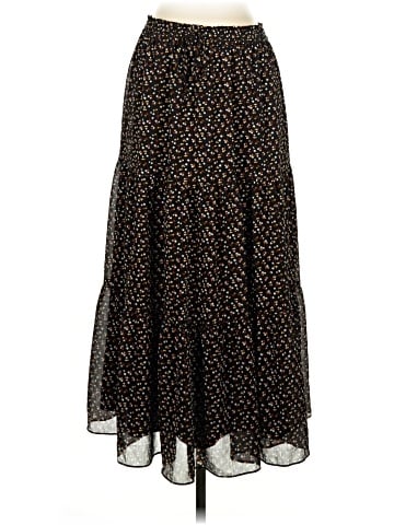 Madewell Georgette Tiered Maxi Skirt in Adorable Ditsy (view 1)