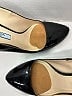 Prada 100% Leather Black Pumps Size EU 37 1/2 - photo 3