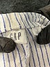 Gap Stripes Silver Linen Pants Size L - photo 7