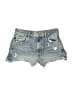 Zara Blue Denim Shorts Size 4 - photo 1