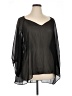 LYS 100% Polyester Black 3/4 Sleeve Blouse Size 1X - photo 1