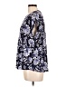 Tahari Blue Short Sleeve Blouse Size L - photo 5