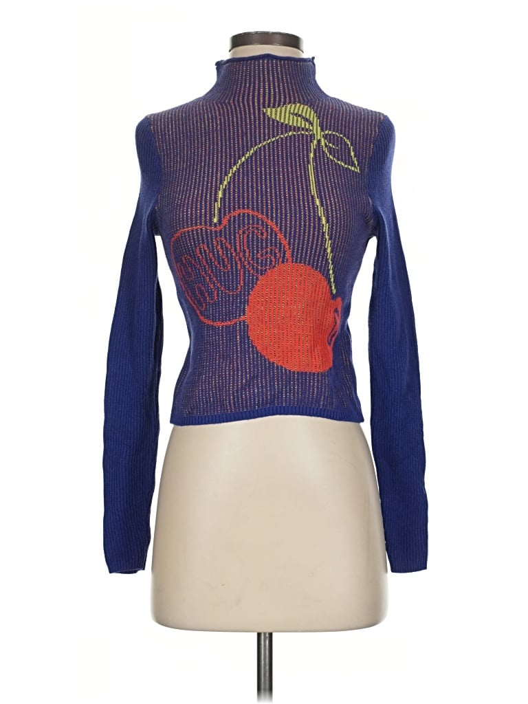 Pre-owned Bdg Turtleneck Sweater In Blue