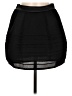 Maje 100% Polyester Solid Black Casual Skirt Size Med (2) - photo 1