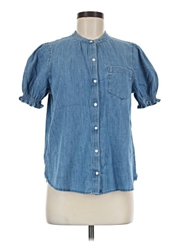 Caslon Short Sleeve Button-Down Shirt (view 1)