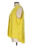 Unbranded 100% Polyester Yellow Sleeveless Blouse Size L (estimated) - photo 5