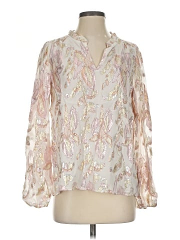 Lilly Pulitzer Long Sleeve Silk Top (view 1)