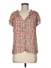 Gap 100% Polyester Pink Short Sleeve Blouse Size M - photo 1