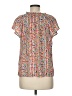 Gap 100% Polyester Pink Short Sleeve Blouse Size M - photo 2