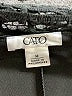 Cato Black Short Sleeve Blouse Size M - photo 7