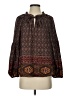 Blu Pepper 100% Polyester Brown Long Sleeve Blouse Size S - photo 1
