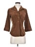 Harold's 100% Polyester Brown 3/4 Sleeve Blouse Size 4 - photo 1