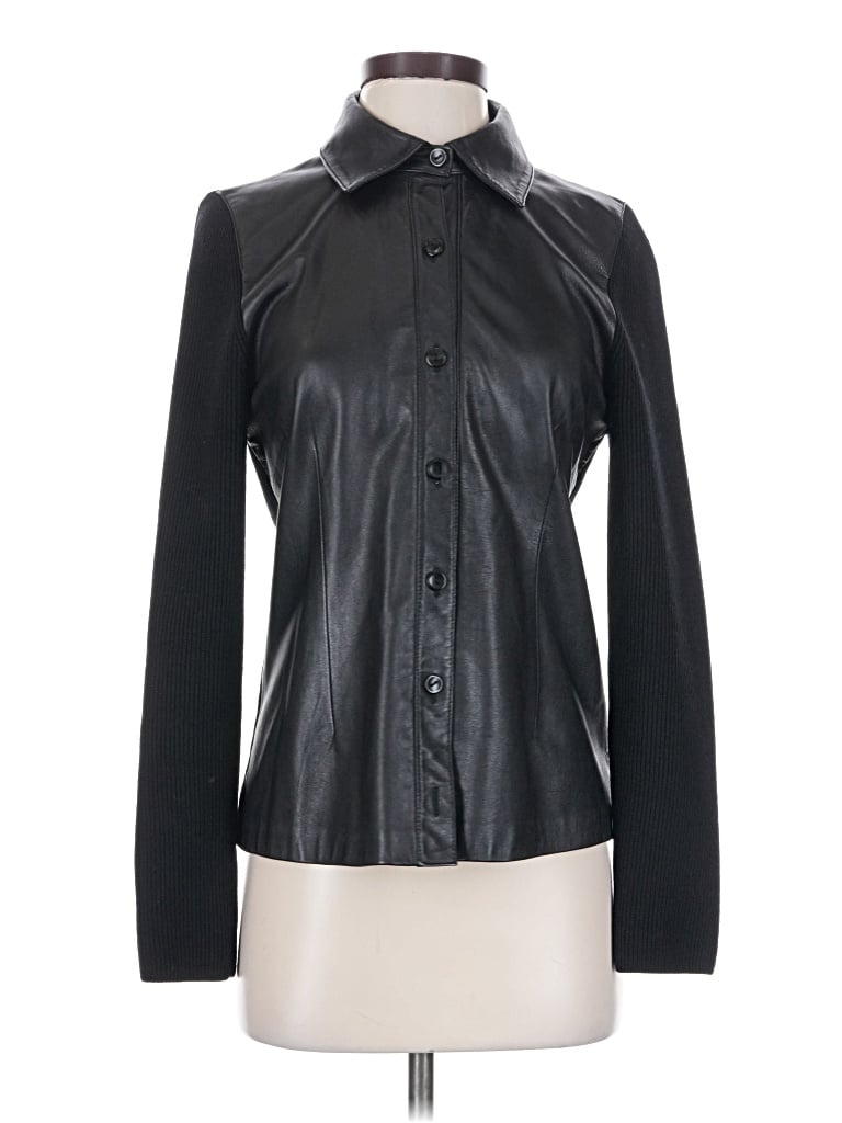 Pre-owned Classiques Entier Leather Jacket In Black