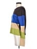 August Silk Color Block Blue Pullover Sweater Size S - photo 5