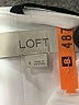 Ann Taylor LOFT 100% Polyester Silver Ivory Sleeveless Top Size 4 - photo 7